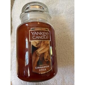 Yankee Candle CINNAMON STICK 22 oz. Single Wick Original Large Jar Candle NEW